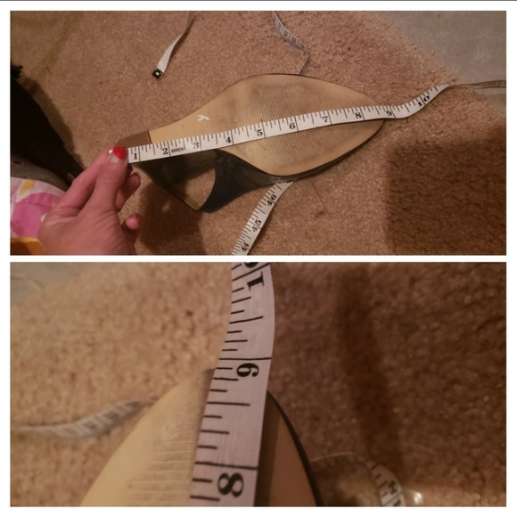 Navy Patent Wedges - Picture 8 of 8